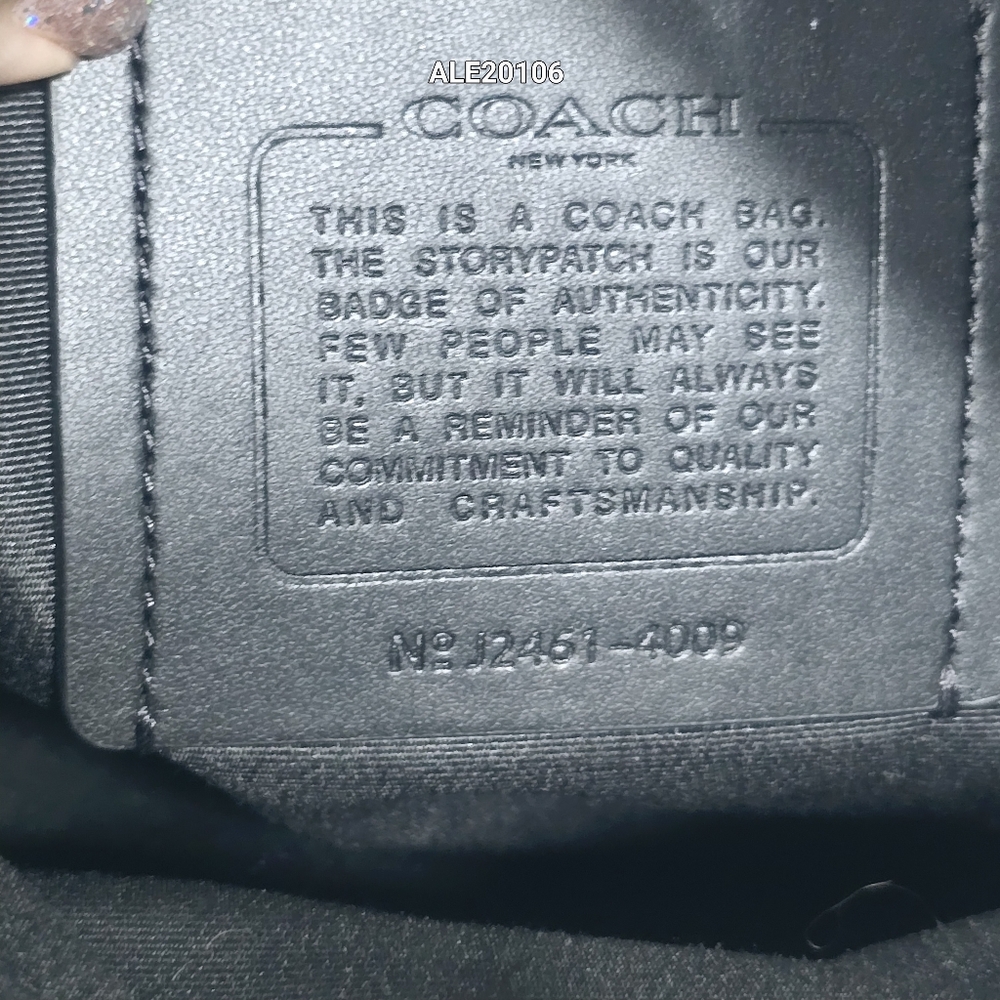 Coach Houston Flight Bag In Signature Black Leather Men - Picture 9 of 15
